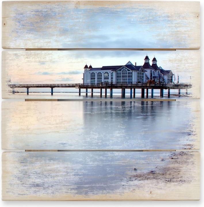 Trenddeko Seebrücke Sellin (40 x 41.5 cm)