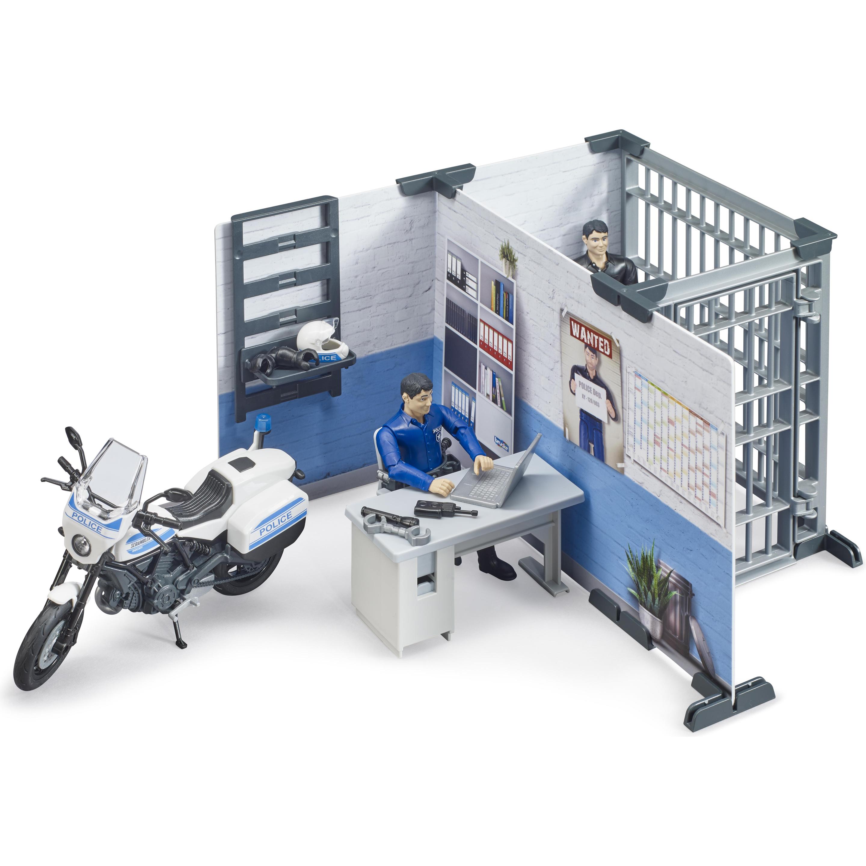 Thumbnail - Bruder Polizeistation mit Polizeimotorrad