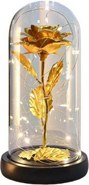 Produktbild TOP Goldrose im Glas (11 cm)