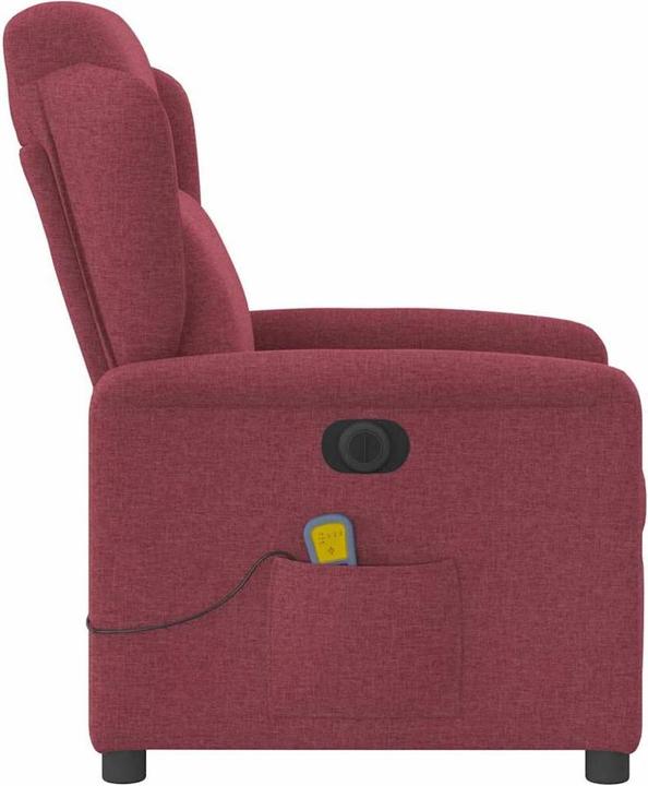 Produktbild VidaXL Massagesessel Elektrisch Weinrot Stoff