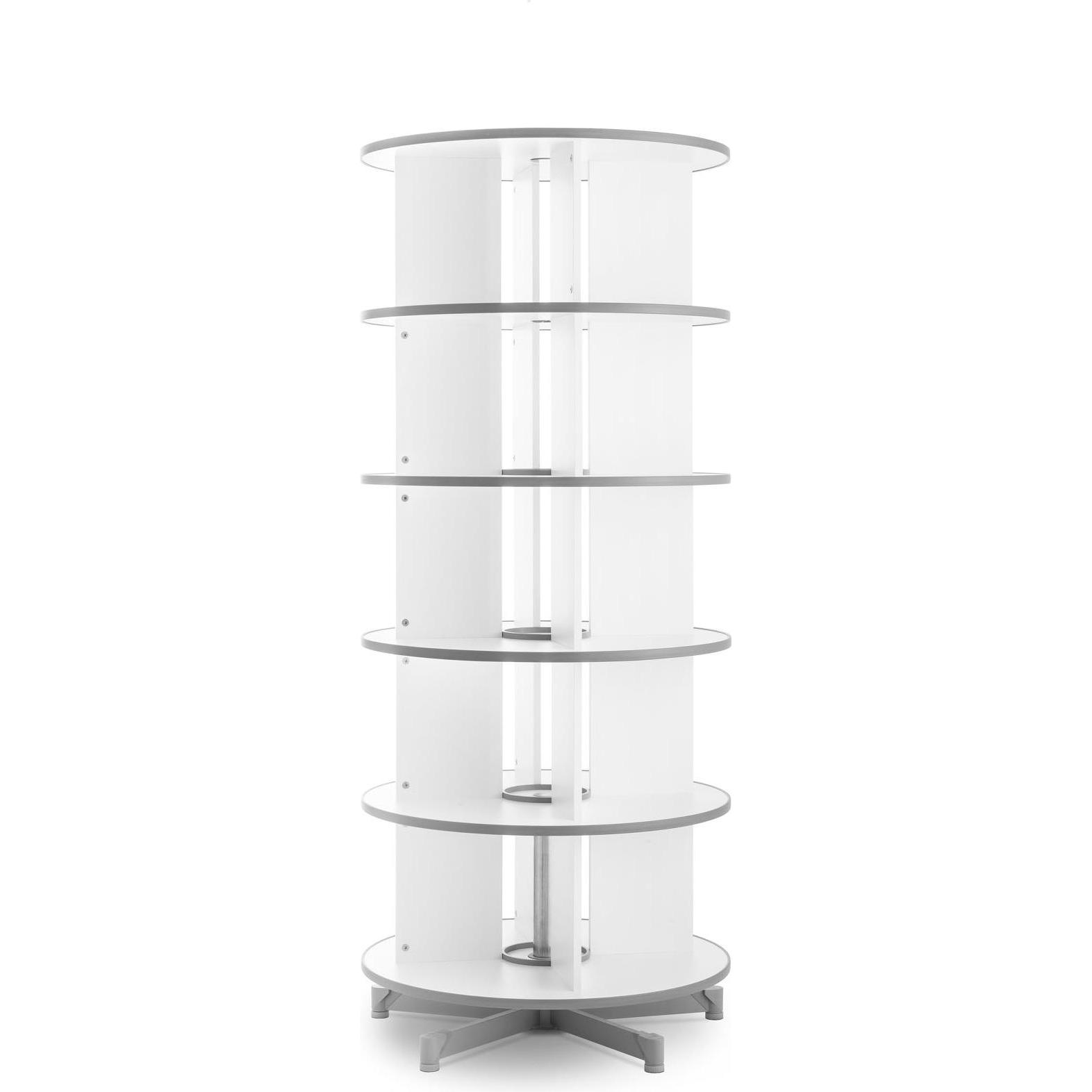 Moll, Dokumentenablage, Ordnerdrehsäule Depotfile 80 5 Etagen weiss