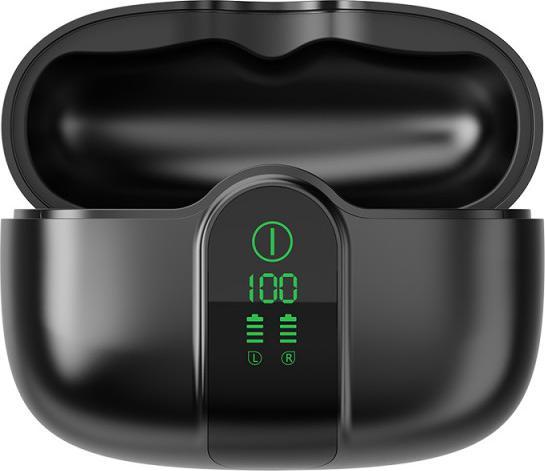 Produktbild Blackview AirBuds 15 (Bluetooth 6.0 - Ecran d'Affichage - Reduction de Bruit) Noir (ANC, Kabellos)