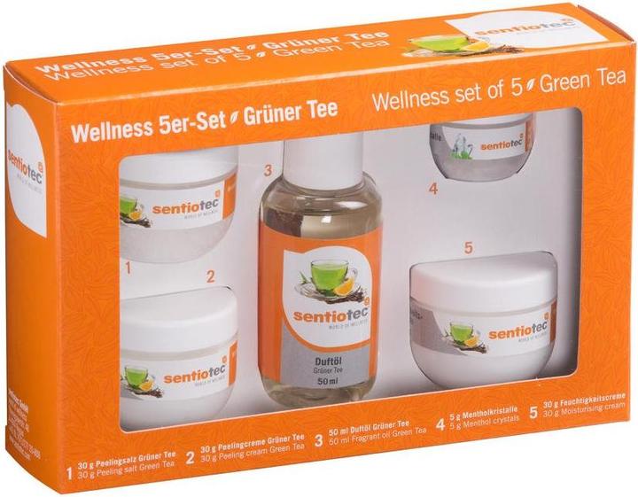 Actual product image Sentiotec Sauna Wellness Set 5-piece Green Tea