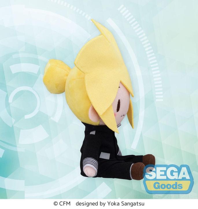 Actual product image Sega Character Vocal Series 02: Kagamine Rin/Len Fuwa Petit Mini Plush Figure Kagamine Len Uniform Ver. (16 cm)