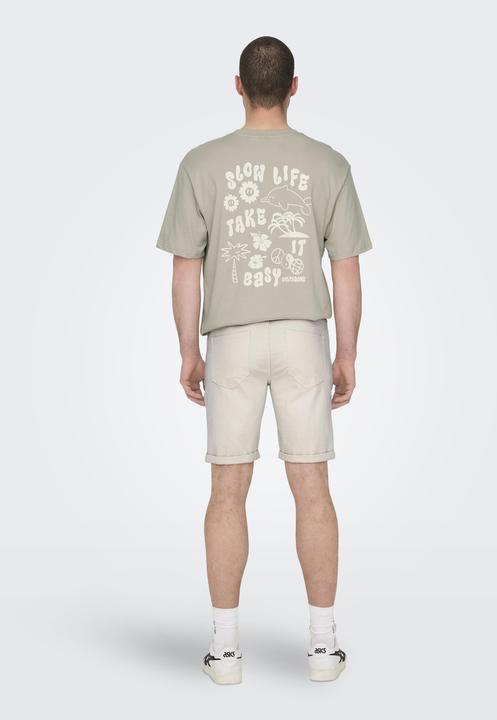 Actual product image Only & Sons ONSPLY ECRU 9296 AZG DNM SHORTS (S)