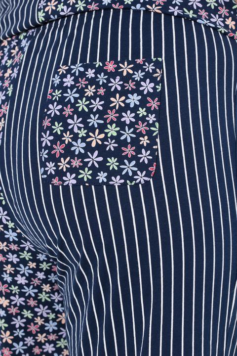 Actual product image Ulla Popken Mixed Print Short Sleeve Two Piece Pajama Set (50, 52)