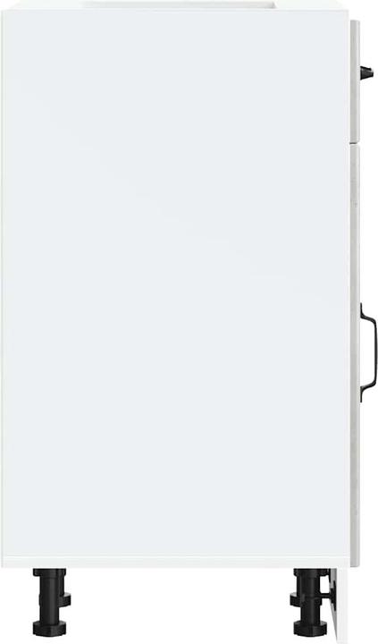 Produktbild vidaXL Küchen-Unterschrank Lucca Betongrau Holzwerkstoff Spülenunterschrank (30 x 46 x 81.5 cm)