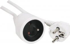 Produktbild Velleman VERLÄNGERUNGSKABEL - 3 m - WEIss - 3G1.5 - STECKER-TYP E (FRANZÖSISCHES SYSTEM) (3 m, CEE 7/5)
