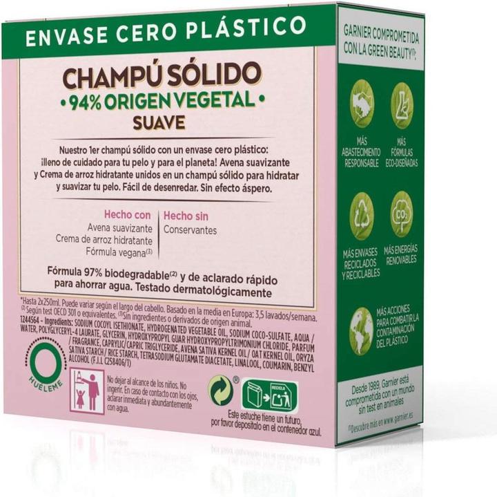 Actual product image Garnier Original Remedies Gentle Soothing Solid Shampoo 60g (Solid shampoo, 60 g)