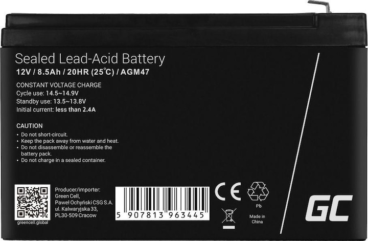 Produktbild GreenCell AGM47 (12 V, 8.50 Ah)