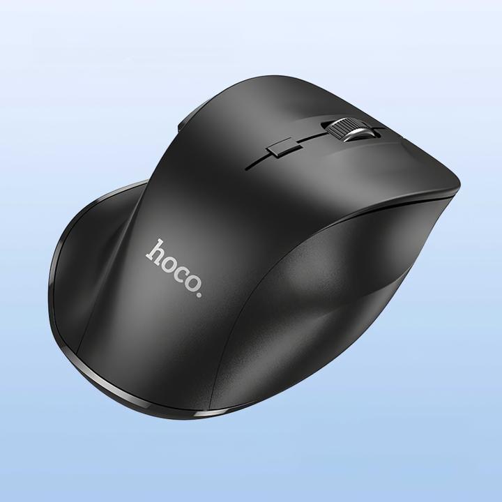 Actual product image Hoco - Wireless Mouse Mystic (GM24) - Six Button Dual Mode Business 2.4G, 1600 DPI - Black (Wireless)