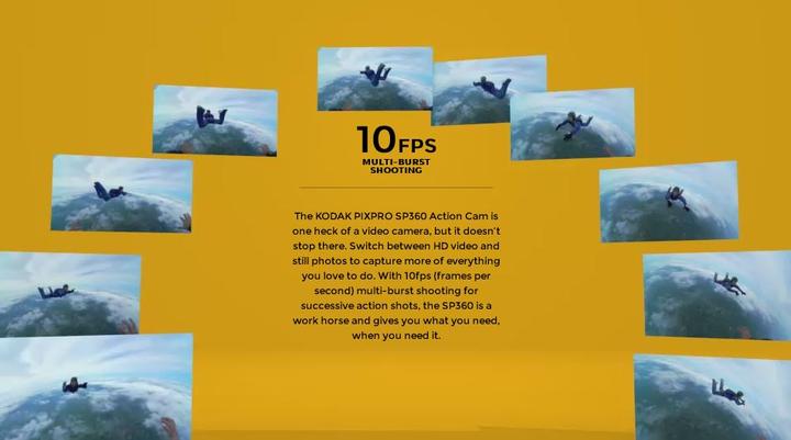 Produktbild Kodak Pixpro SP 360 Action Camera (30p, NFC, WLAN)