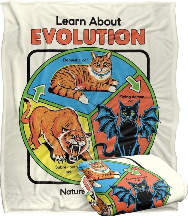 Produktbild Steven Rhodes Learn About Evolution Decke Weiche Haptik (147.32 x 91.44 cm)