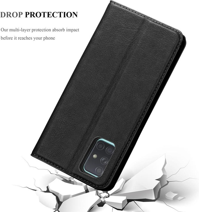 Actual product image Cadorabo Book Invisible Magnet Cover (Samsung Galaxy A71 5G)