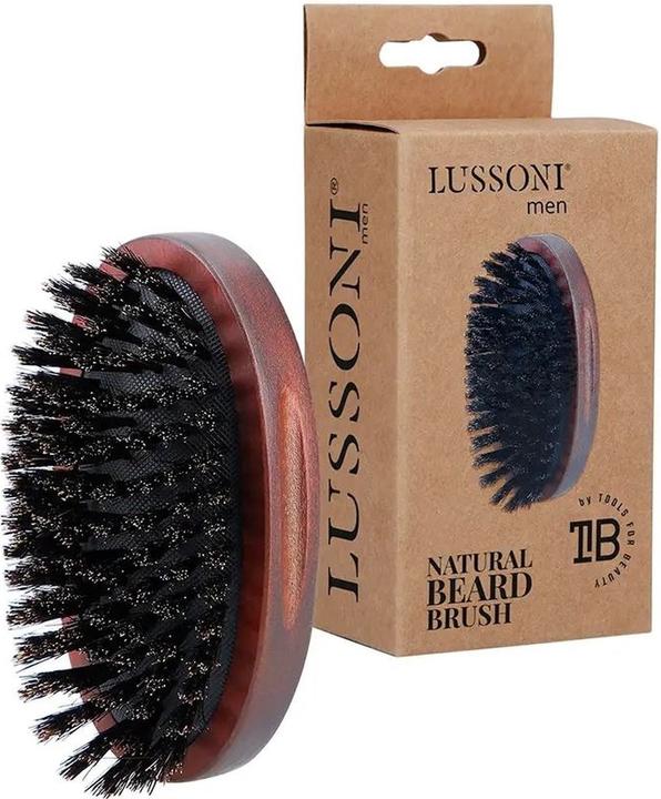 Lussoni Men Natural Beard Brush Oval