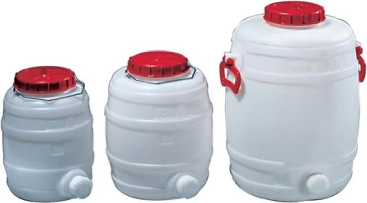 Actual product image Graf Drum 10 l PE white 1 carrying handle Filling opening Ø 120 mm