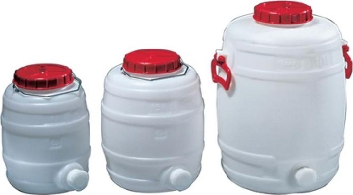 Produktbild Graf Fass 10 l PE weiss 1 Tragebügel Einfüllöffnung-Ø 120 mm