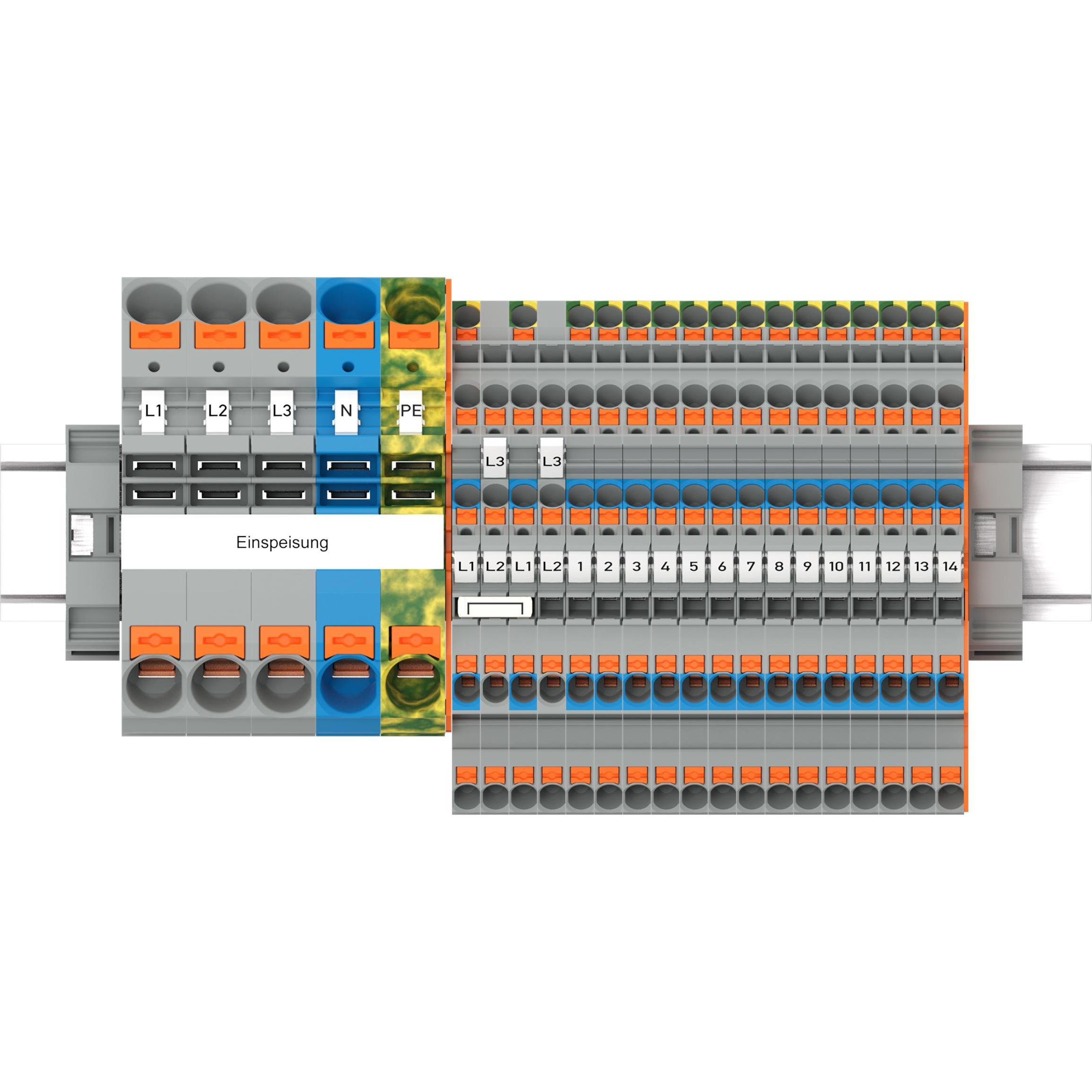 Wago TOPJOB S-Hauptverteiler-Set 821-111FI/LS mit Drücker (821-111)