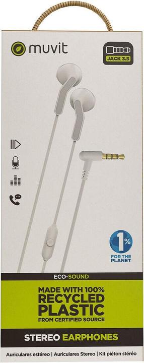 Actual product image Muvit Kopfhörer for Change E56 Weiss (Cable)