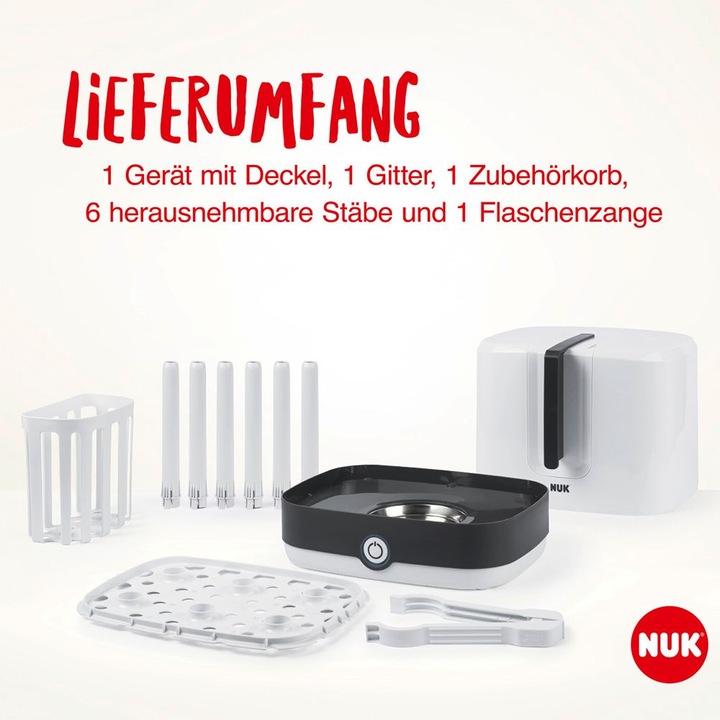 Actual product image NUK Vario Express Steam Steriliser incl. free First Choice+ baby bottle