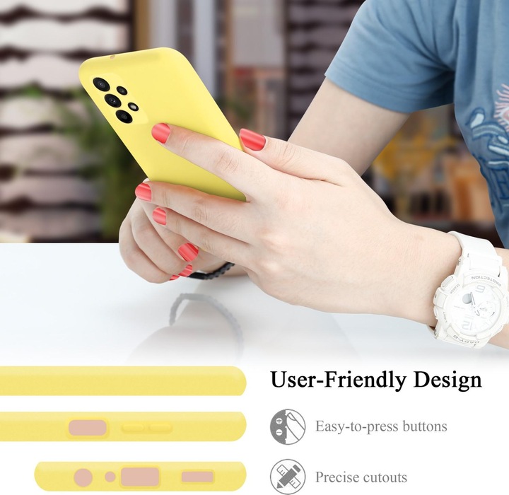 Actual product image Cadorabo TPU Liquid Silicone Case Cover for Samsung Galaxy A23 4G / 5G (Samsung Galaxy A23, Samsung Galaxy A23 5G)
