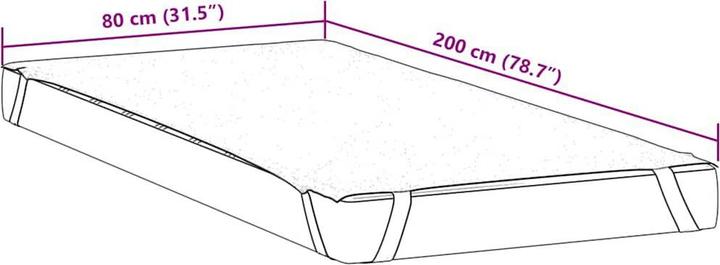 Produktbild VidaXL Matratzenschoner Matratzenauflage Matratzenschutz 80x200cm Wasserdicht (80 x 200 cm)