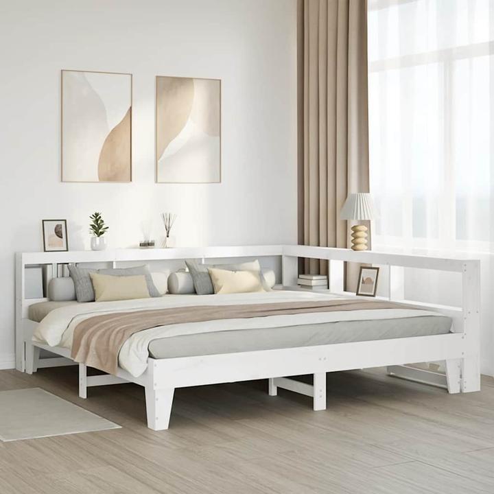 Produktbild vidaXL Bett mit Regal (200 x 200 cm)