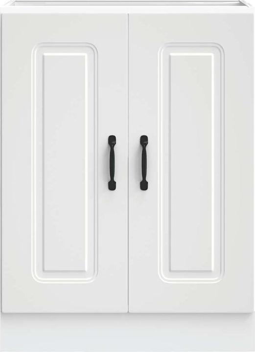 Image du produit VidaXL Armoire d'angle de cuisine Kalmar Blanc Matériau dérivé du bois (57 x 57 x 60 cm)