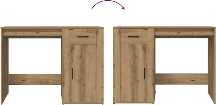 Image du produit vidaXL Schreibtisch Artisan-Eiche 100x49x75 cm Holzwerkstoff Bürotisch (100 x 49 x 75 cm)