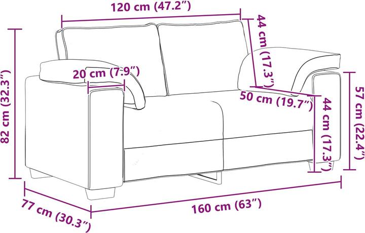 Produktbild vidaXL Sofa
