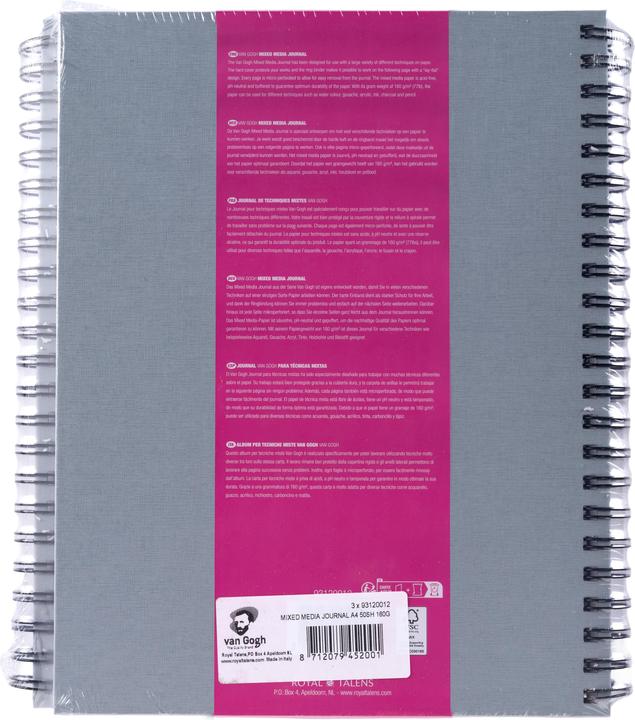 Produktbild Van Gogh Skizzenbuch Block Mixed Media (A4)