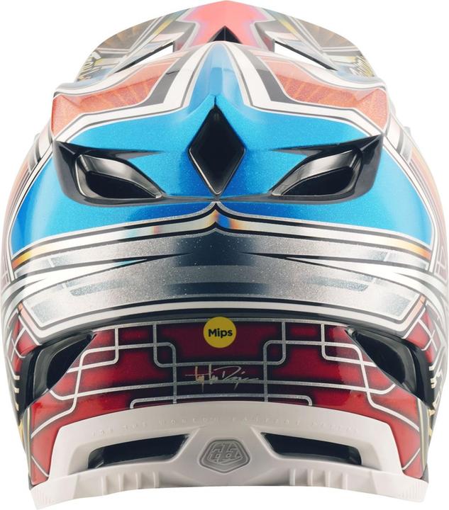 Produktbild Troy Lee Designs D4 Carbon MIPS Helm, Lowrider, blue, S | 55-56cm (55 - 56 cm)