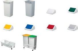 Produktbild Durable Deckel Polyethylen grau B330xT330mm passend für Wertstoffsammler 40 l mit Einwurfklappe (40 l)