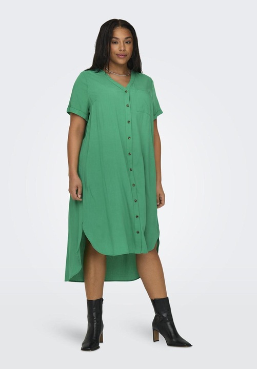 Produktbild Only Locker geschnittenes Curvy Blusenkleid Hemdblusenkleid (50)