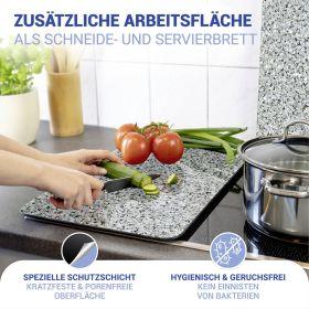 Image du produit Wenko Plaque de recouvrement en verre Universal Mod. Granit, set de 2 pièces pour tous les types de