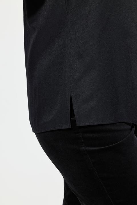 Immagine prodotto Ulla Popken Blusa in tessuto Oxford con scollo montante e maniche lunghe (46, 48)