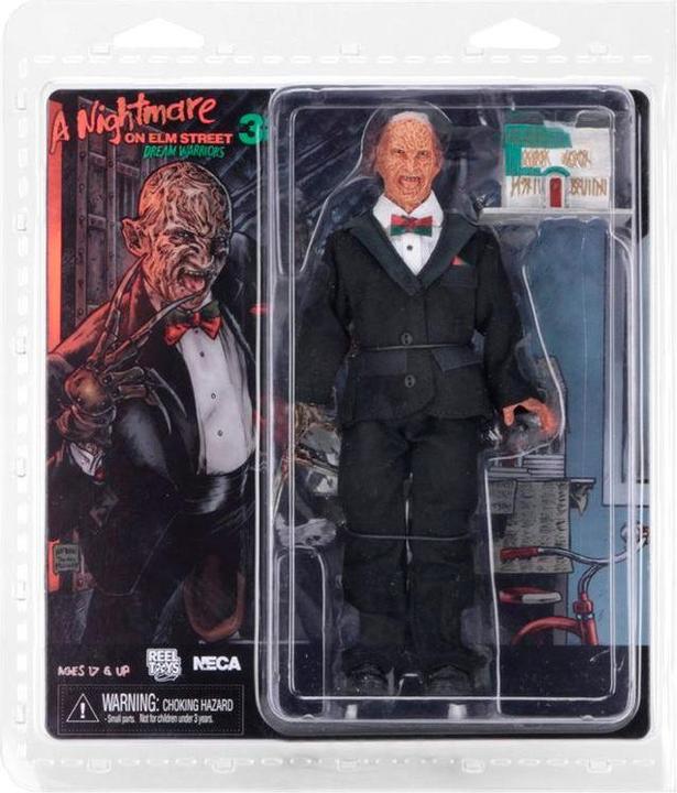 Actual product image Neca A Nightmare on Elm Street: Tuxedo Freddy 8 inch Clothed Action Figure