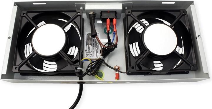 Produktbild Roline fan unit 2 fans for 19-inch wall-mounted enclosures grey