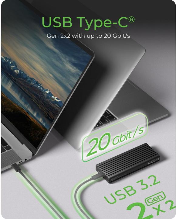 Produktbild Icy Box IB-1917M-C32a (M.2 2230, M.2 2242, M.2 2260, M.2 2280)