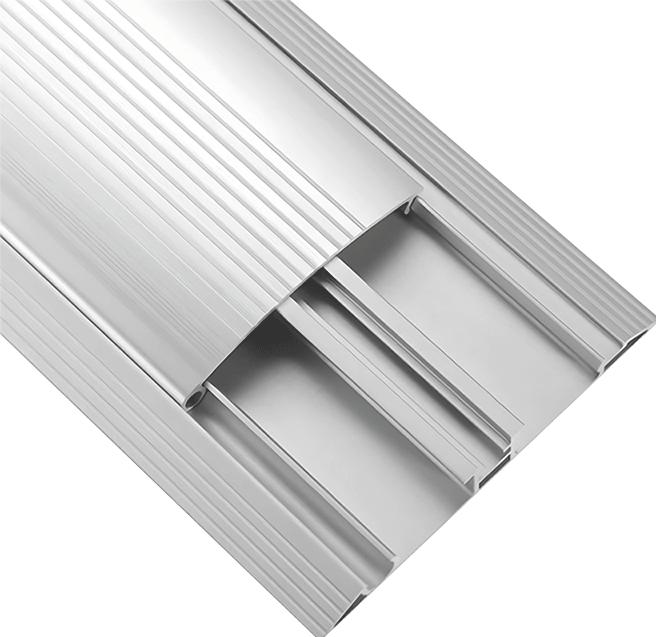 Produktbild LogiLink Bodenkabelabdeckung, Alu & ABS, 1104x139x22mm, schneidbar, silber (Kabelkanal, 110.40 cm)