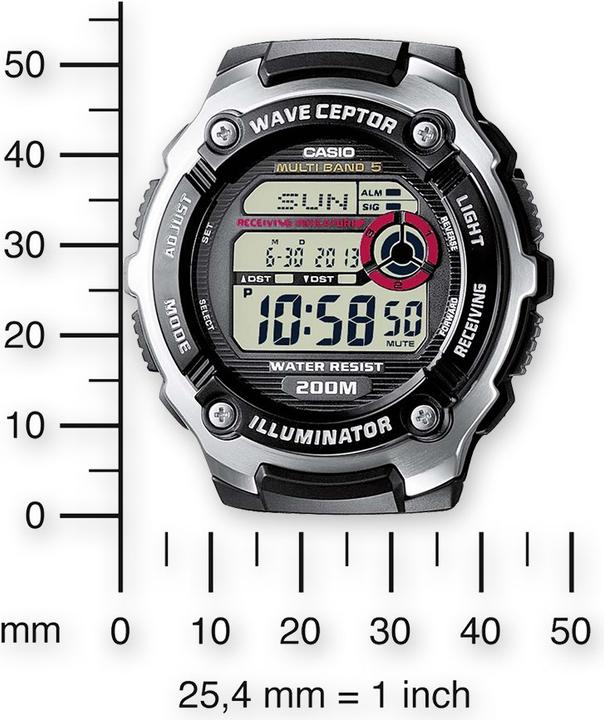 Image du produit Casio Wave-Ceptor - WV-200R-1AEF (Montre numérique, 48 mm)