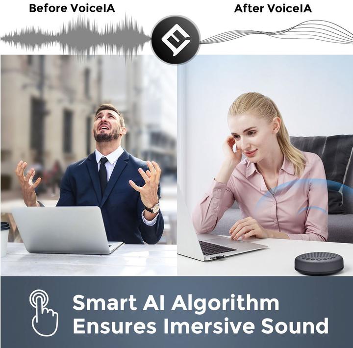 Actual product image EMeet Luna USB Speakerphone with Bluetooth Dongle