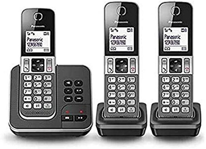 Productafbeelding Panasonic KX-TGD323 - Trio DECT telefoon - Antwoordapparaat - Zwart