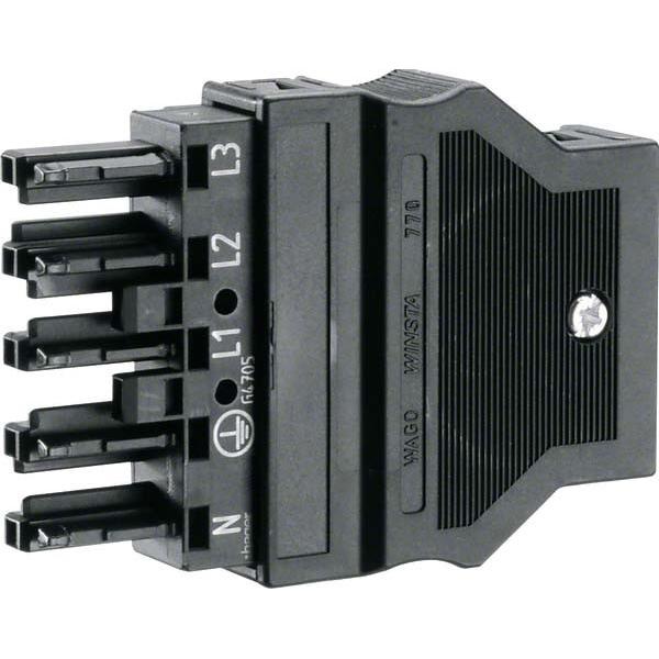 Hager Ausgangsstecker, Elektronikkabel + Stecker, Schwarz