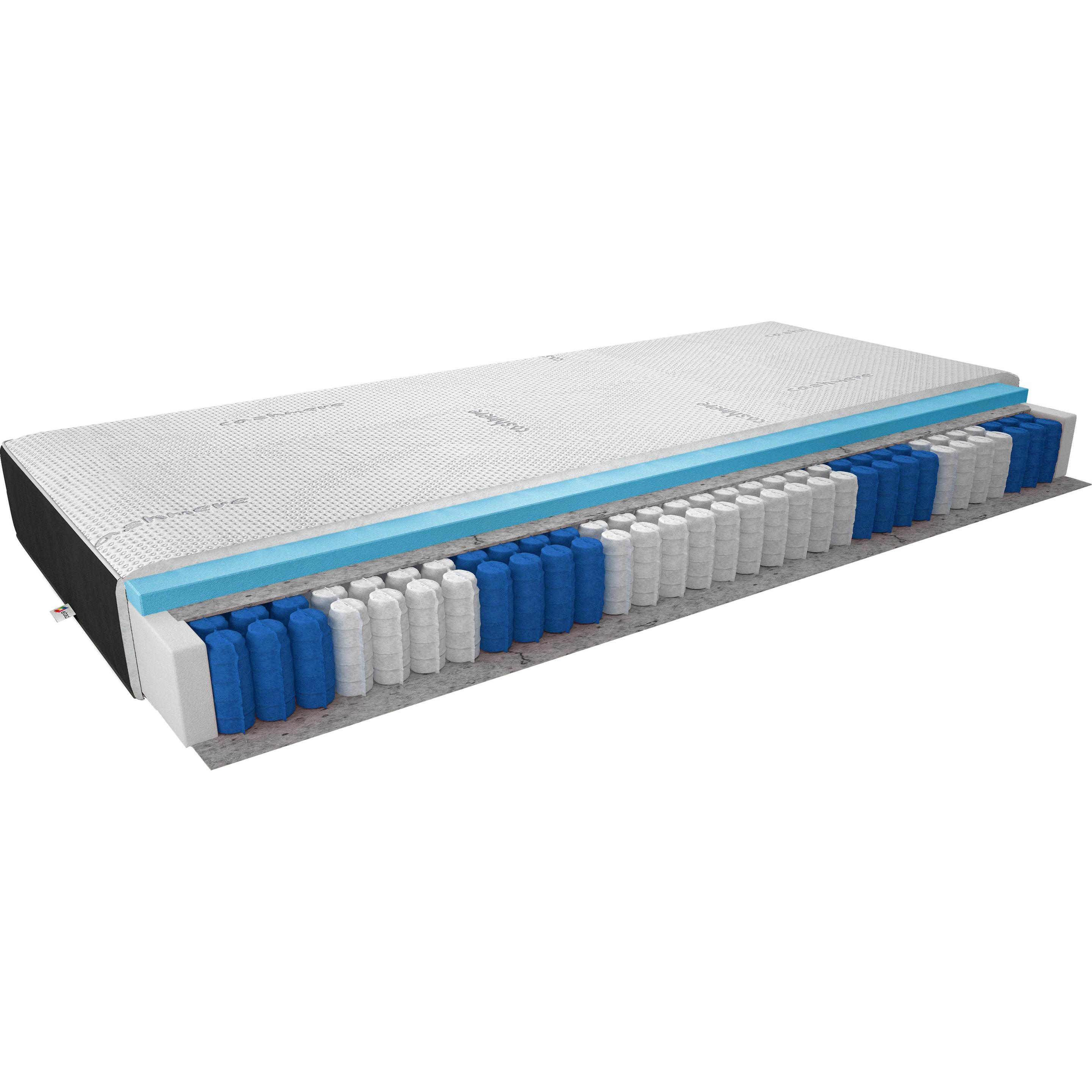 ELTAP, Matratze, Pedro Velvet Black (80 x 200 cm, Federkern, Schaumstoffkern)