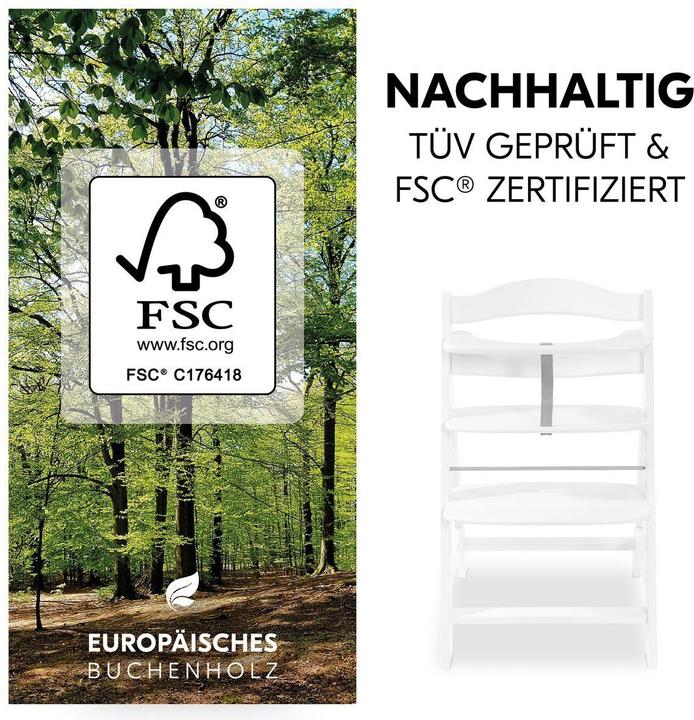 Produktbild Hauck Hochstuhl Alpha Plus - im Sparset inkl. Sitzkissen (Treppenhochstuhl)