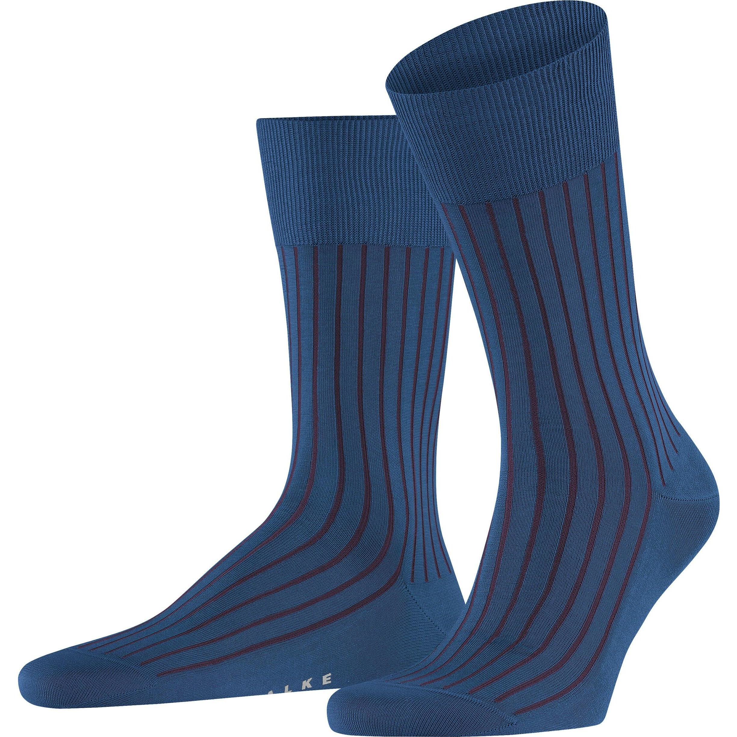Falke, Herren, Socken, Socken Shadow, Blau, (Einzelpack, 41 - 42)