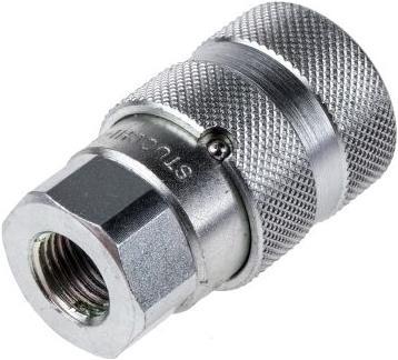 Actual product image RS PRO 1/4in BSP female flat face body coupler (Pipe coupling)