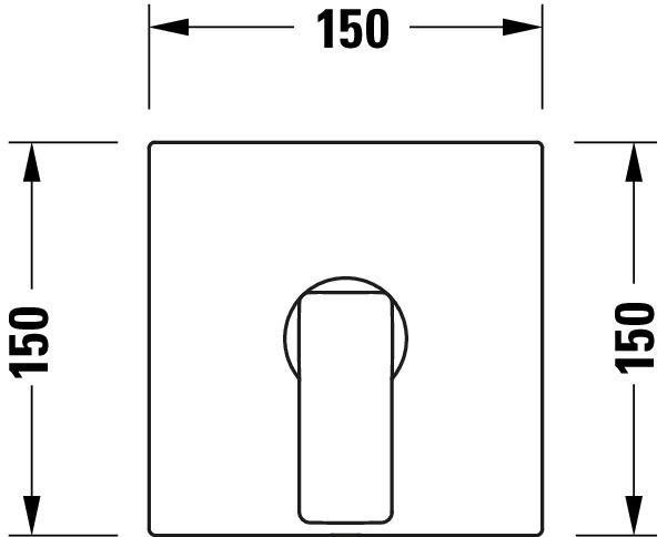 Produktbild Duravit Manhattan Einhebel-Brausemischer Unterputz, Verbraucher 1, MH4210010