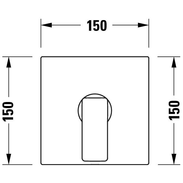 Thumbnail - Duravit, Badarmatur, Manhattan Einhebel-Brausemischer Unterputz, Verbraucher 1, MH4210010
